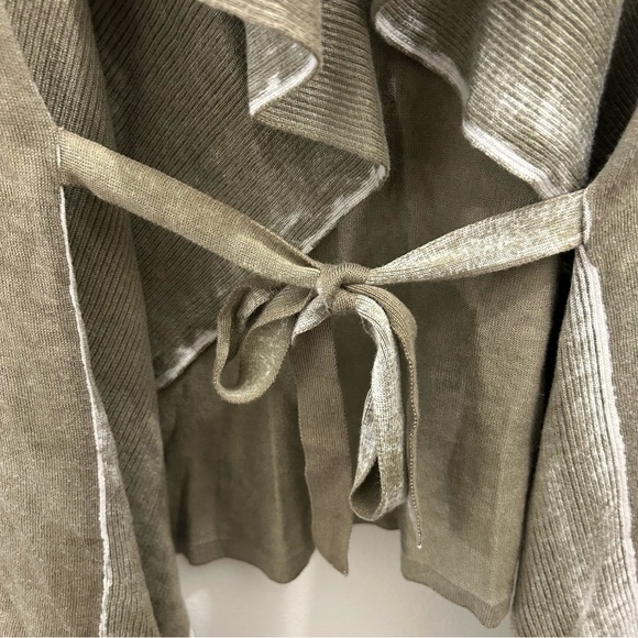 Anthropologie Moth Waterfall Cardigan Small Green tie dye sweater - Picture 3 of 10